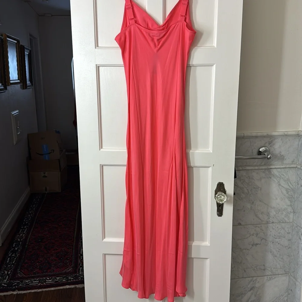J.Crew Tall Gwyneth V-neck slip dress in cupro blend BR392
